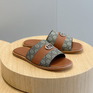 Gucci Lido 남성 더블G 슬리퍼
