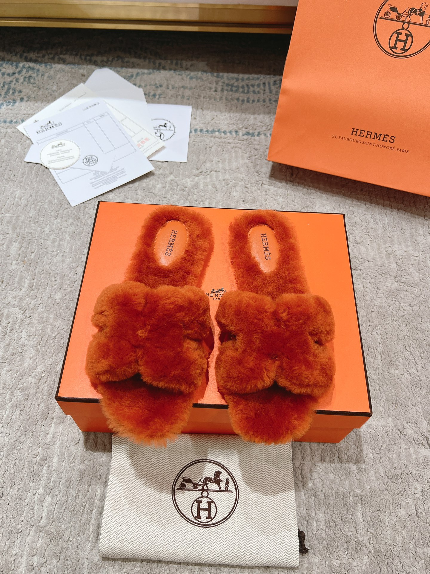 에르메스 oran 퍼 뮬