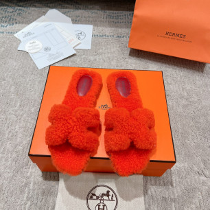에르메스 24ss oran 퍼 슬리퍼