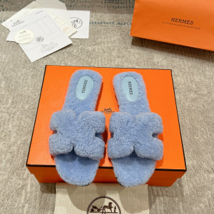 에르메스 24ss oran 퍼 슬리퍼