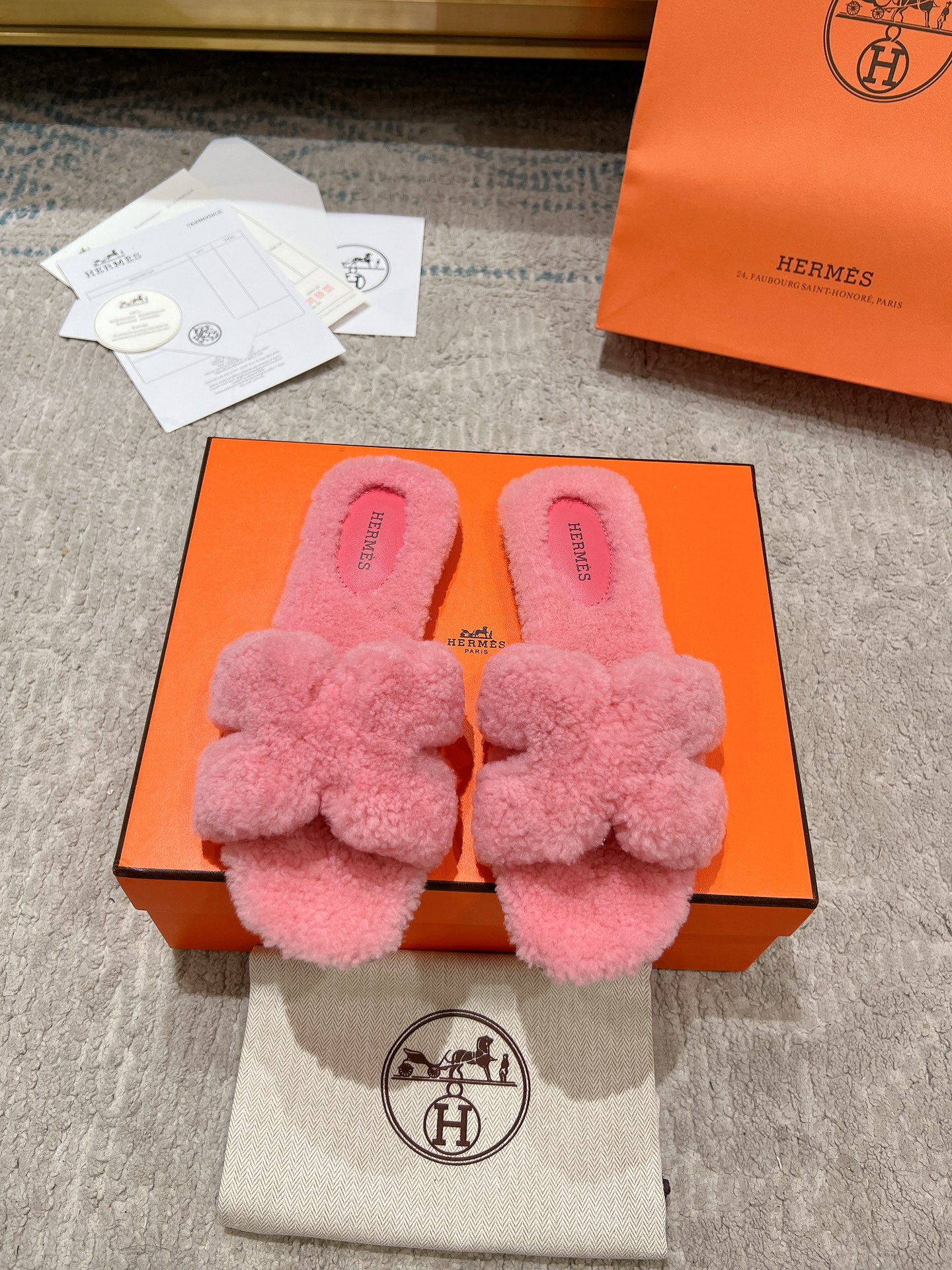 에르메스 24ss oran 램스울 뮬