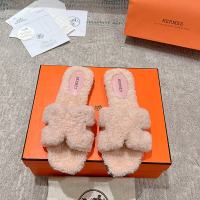 에르메스 24ss oran 퍼 슬리퍼