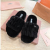 MIUMIU 24ss 신상 리얼 퍼 슬리퍼