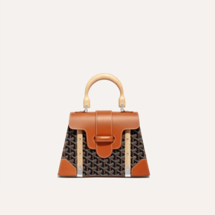 고야드 여성 블랙 탄 사이공 백 PM - Goyard Womens Saigon Bag - gob1156x