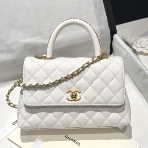 [하이앤드]CHANEL 샤넬 코코 핸들 캐비어 라지 (정품가죽,24K도금)