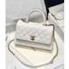 [하이앤드]CHANEL 샤넬 코코 핸들 캐비어 미디움[정품가죽,24k도금]