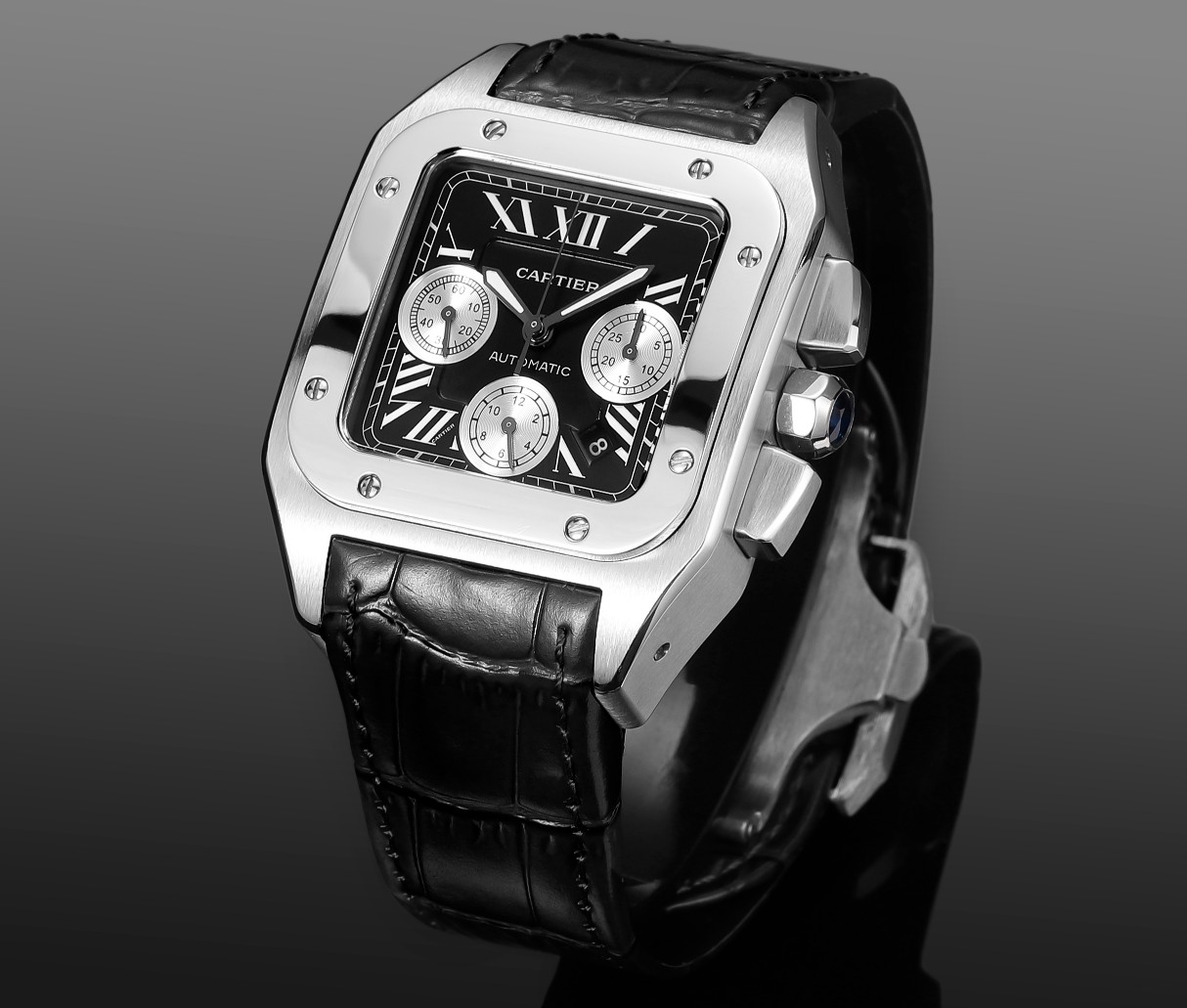 까르띠에 산토스 크로노그래프 -42mm