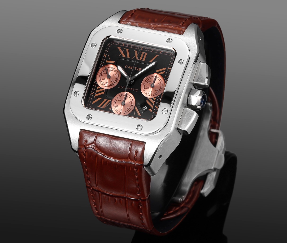 까르띠에 산토스 크로노그래프 -42mm