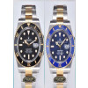 [Clean공장]롤렉스 서브마리너 18K 옐로우골드 도금 블루.검정 세라믹 콤비 v3 3235무브먼트