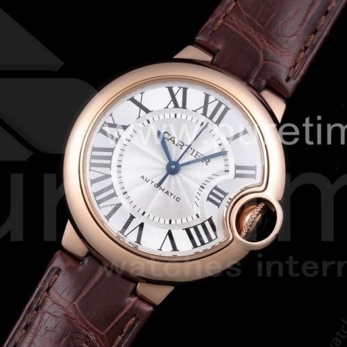 AF공장 까르띠에 발롱블루 로즈골드 화이트 Swiss ETA 2671 Ballon Bleu 33mm SS AF