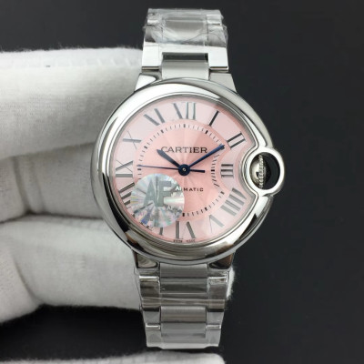 AF공장 까르띠에 발롱블루 핑크 Swiss ETA 2671 Ballon Bleu 33mm SS AF