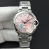 AF공장 까르띠에 발롱블루 핑크 Swiss ETA 2671 Ballon Bleu 33mm SS AF