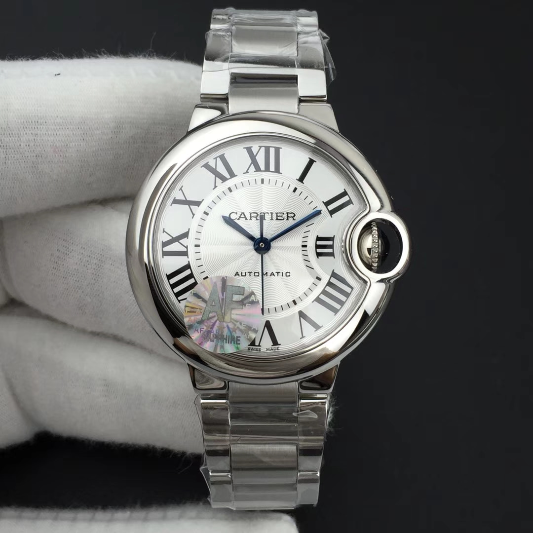AF공장 까르띠에 발롱블루 화이트 Swiss ETA 2671 Ballon Bleu 33mm SS AF