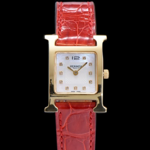 최상급 에르메스 Hermes H 아워 21MM 악어가죽스트랩