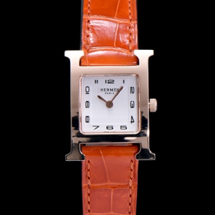 최상급 에르메스 Hermes H 아워 21MM 악어가죽스트랩