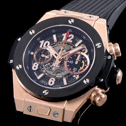 HB공장 휴블럿(HUBLOT)빅뱅 유니코 크로노그래프 로즈골드 블랙세라믹