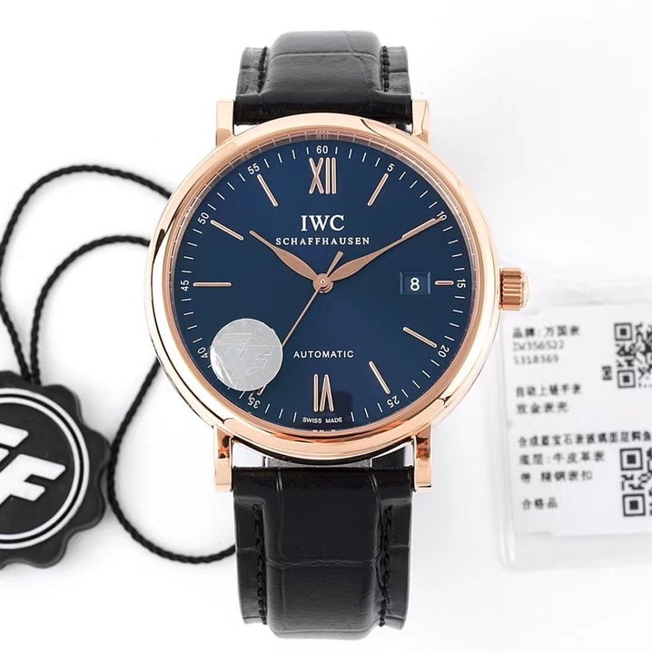 [ZF공장]아이더블유씨 포르토피노 39mm IW356522 18K로즈골드도금 블루다이얼