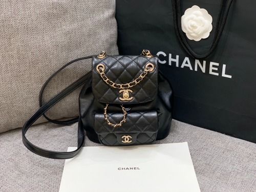 CHANEL 샤넬 듀마 원포켓 스몰 백팩 AS2908