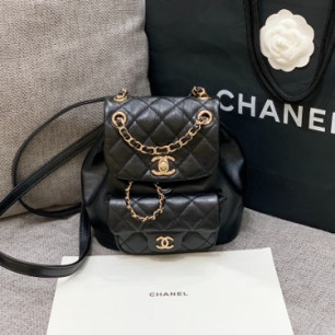 CHANEL 샤넬 듀마 원포켓 스몰 백팩 AS2908