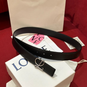 LOEWE 로에베 Anagram 아나그램 리버시블 레더 벨트 (해외최상급)
