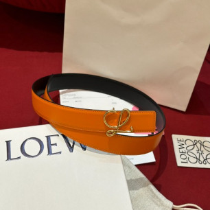 LOEWE 로에베 Anagram 아나그램 리버시블 레더 벨트 (해외최상급)