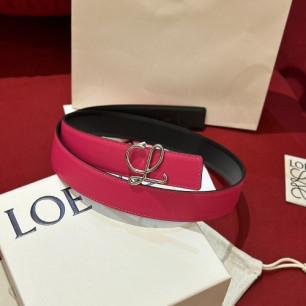 LOEWE 로에베 Anagram 아나그램 리버시블 레더 벨트 (해외최상급)