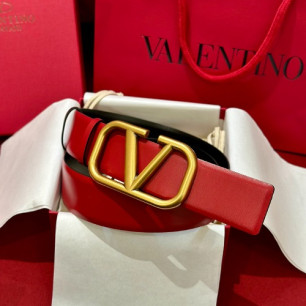 VALENTINO 발렌티노 VLogo Signature 40 리버서블 레더 벨트 5W2T0S11ZFRLC8