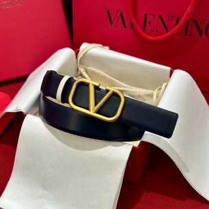 VALENTINO 발렌티노 VLogo Signature 30 리버서블 레더 벨트 5W2T0T15ZFRC34