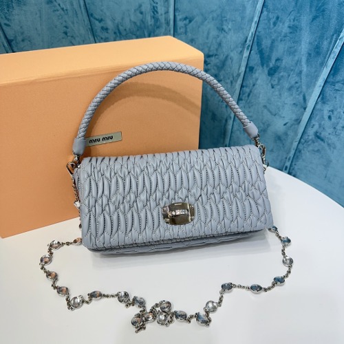 MIUMIU 크리스탈 클로케 숄더백 5BD417
