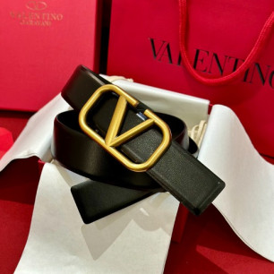 VALENTINO 발렌티노 VLogo Signature 40 리버서블 레더 벨트 5W2T0S11ZFRLC8