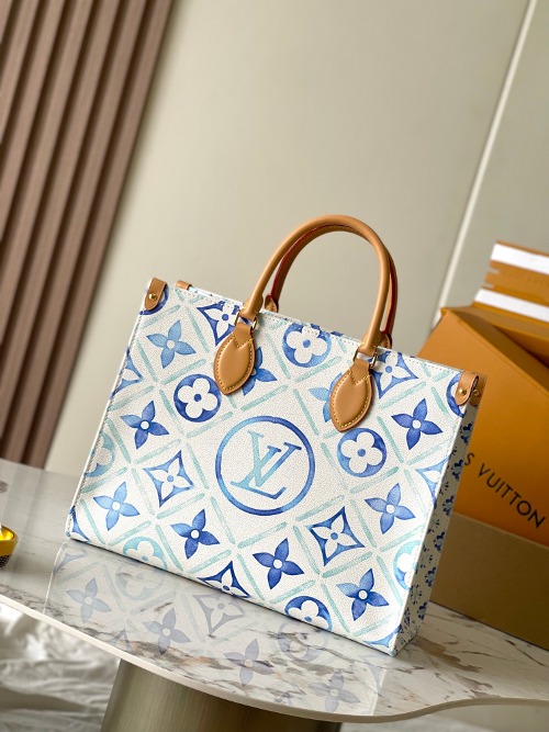 LOUIS VUITTON 온더고 MM 라군 블루 모노그램 토트백 숄더백 가방 M11262