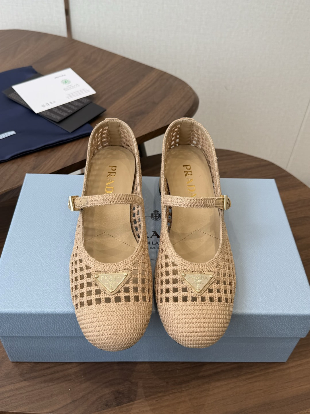 프라다 크로셰 펌프스 7.5cm
