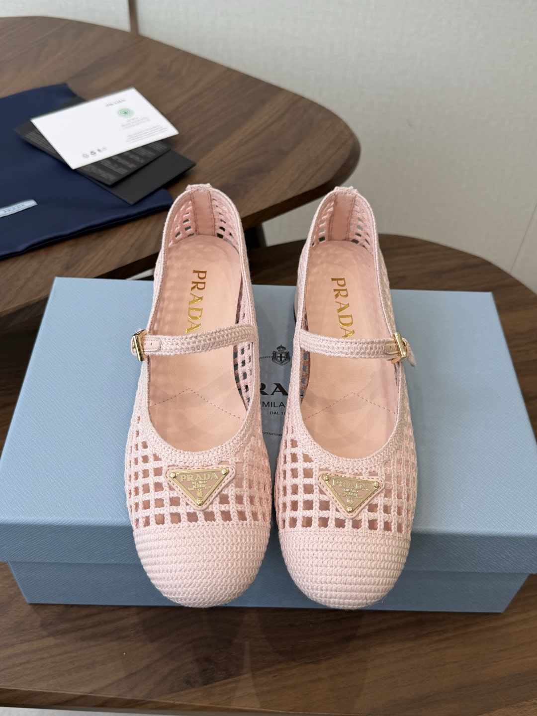 프라다 크로셰 펌프스 7.5cm