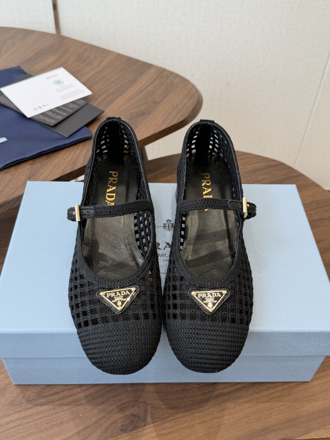 프라다 크로셰 펌프스 7.5cm