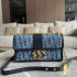 DIOR 데님 몽테인백 이스트 웨스트 체인 백 30 몽테인 오블리크블루 M9334UDCE