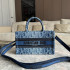 DIOR 북토트 백 오블리크 블루 데님 S5573CEGC