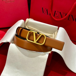 VALENTINO 발렌티노 VLogo Signature 30 리버서블 레더 벨트 5W2T0T15ZFRC34