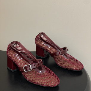 알라이아 피시넷 메리제인 슈즈 5.5cm