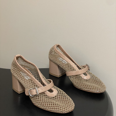 알라이아 피시넷 메리제인 슈즈 5.5cm