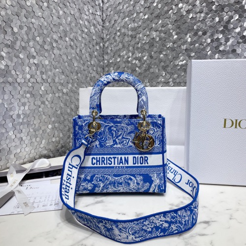 DIOR 레이디 디 라이트 백 미듐 M0565OECY