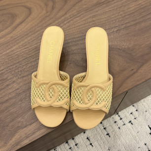 샤넬 2026 메쉬 더블 C 힐 샌들 5cm