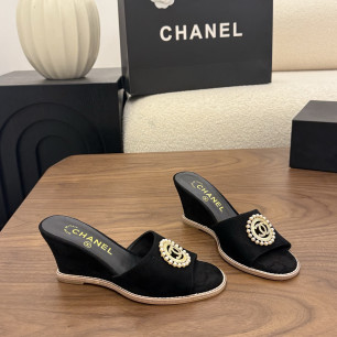 샤넬 2026 웨지힐 샌들 7.5cm