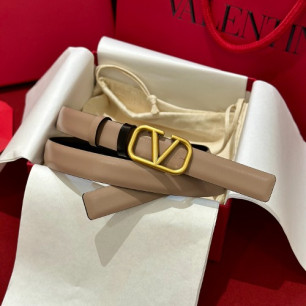 VALENTINO 발렌티노 VLogo Signature 20 리버서블 레더 벨트 5W2T0S12ZFR11J