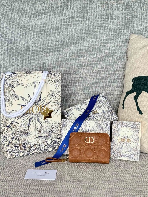 DIOR 디올 카로 컴팩트 코스모스 지퍼 지갑 S5032UWHC