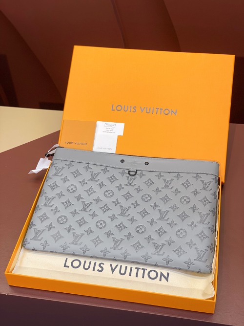 LOUIS VUITTON 포쉐트 디스커버리 클러치 백 그레이 M81385