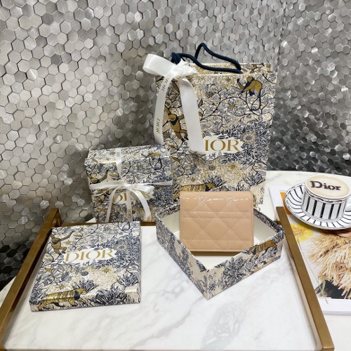 DIOR 플랩 카드지갑 페이던트 까나쥬 S0178OVRB