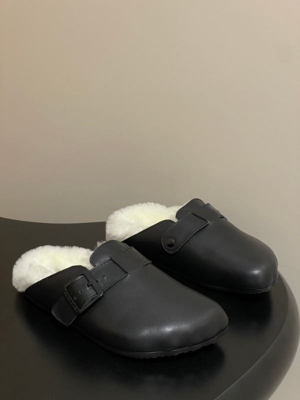 발렌시아가 선데이 가죽 슈즈