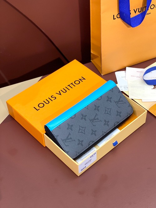 LOUIS VUITTON 모노그램 버티컬 지피 월릿 지퍼 장지갑 M62295