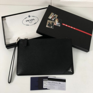 PRADA 프라다 사피아노 가죽 클러치 2NG005
