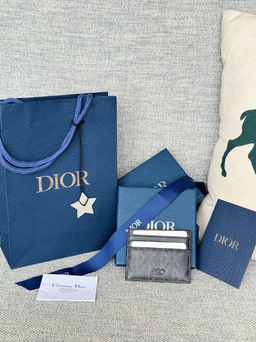 DIOR CD 다이아몬드 남자 카드 홀더 지갑 2ESCH135DCO